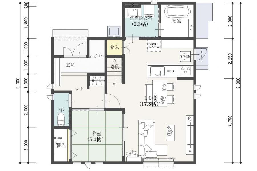 間取り図　1F